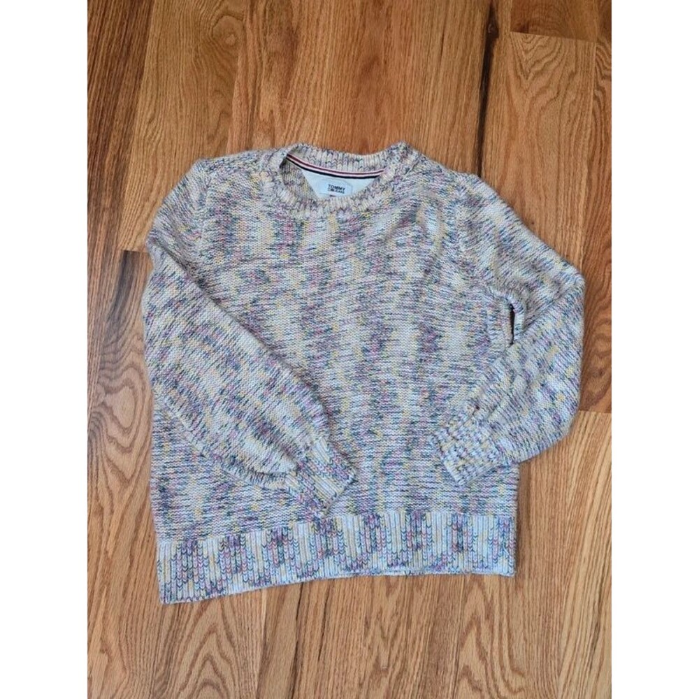 Tommy Jeans Multicolor Knit Crewneck Sweater – Size Medium